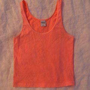 Aritzia TNA Neon Orange/Coral tank top